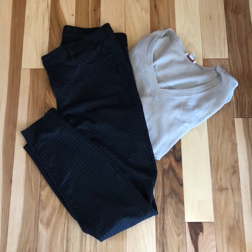 Liverpool stretch small plaid jean 10/30